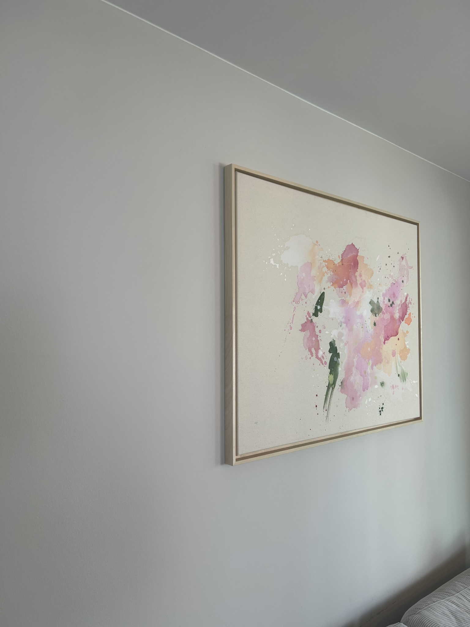 Zerbrechlichkeit, 2025, Acryl auf roher Baumwollleinwand, Ansicht 2